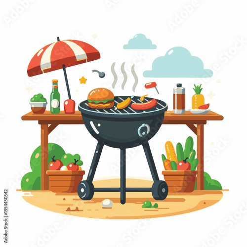 bbq, food, barbecue, grill, party, cooking, meat, picnic, grilling, summer, meal, grilled, cook, beef, cookout, hot, background, barbeque, steak, fire, backyard, pork, flame, delicious, smoke, outdoor