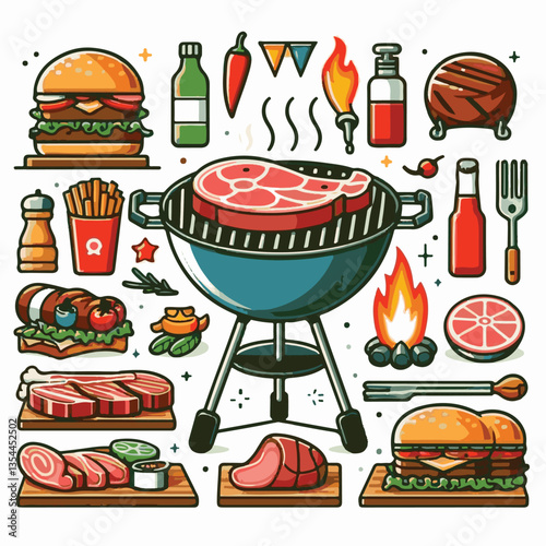 bbq, food, barbecue, grill, party, cooking, meat, picnic, grilling, summer, meal, grilled, cook, beef, cookout, hot, background, barbeque, steak, fire, backyard, pork, flame, delicious, smoke, outdoor