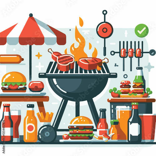 bbq, food, barbecue, grill, party, cooking, meat, picnic, grilling, summer, meal, grilled, cook, beef, cookout, hot, background, barbeque, steak, fire, backyard, pork, flame, delicious, smoke, outdoor