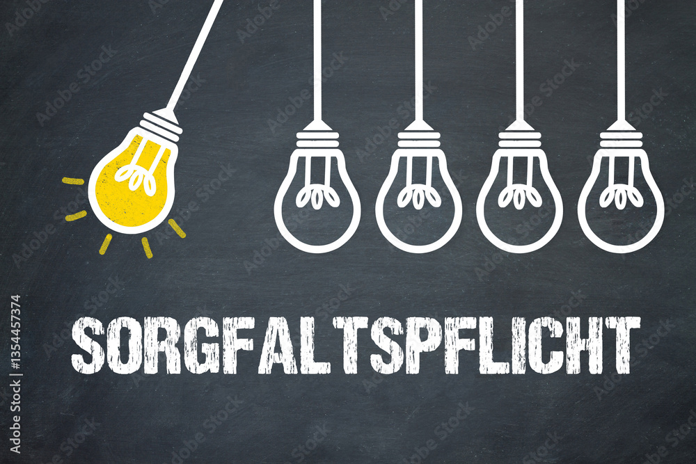 Fototapeta premium Sorgfaltspflicht 