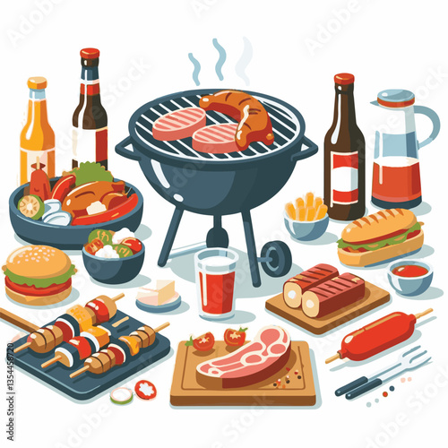 bbq, food, barbecue, grill, party, cooking, meat, picnic, grilling, summer, meal, grilled, cook, beef, cookout, hot, background, barbeque, steak, fire, backyard, pork, flame, delicious, smoke, outdoor