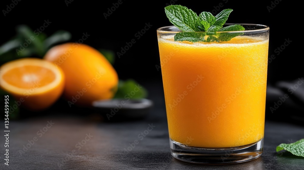 Fototapeta premium Refreshing Orange Smoothie