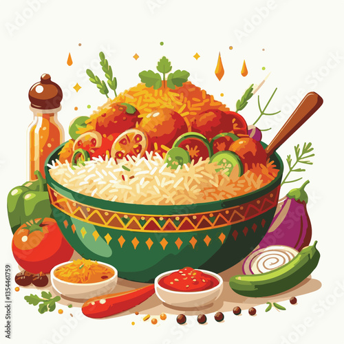 chicken, dinner, spicy, indian, cuisine, dish, asian, basmati, rice, meat, food, lunch, background, biryani, cooked, delicious, healthy, meal, india, restaurant, arabic, cooking, homemade, isolated, t