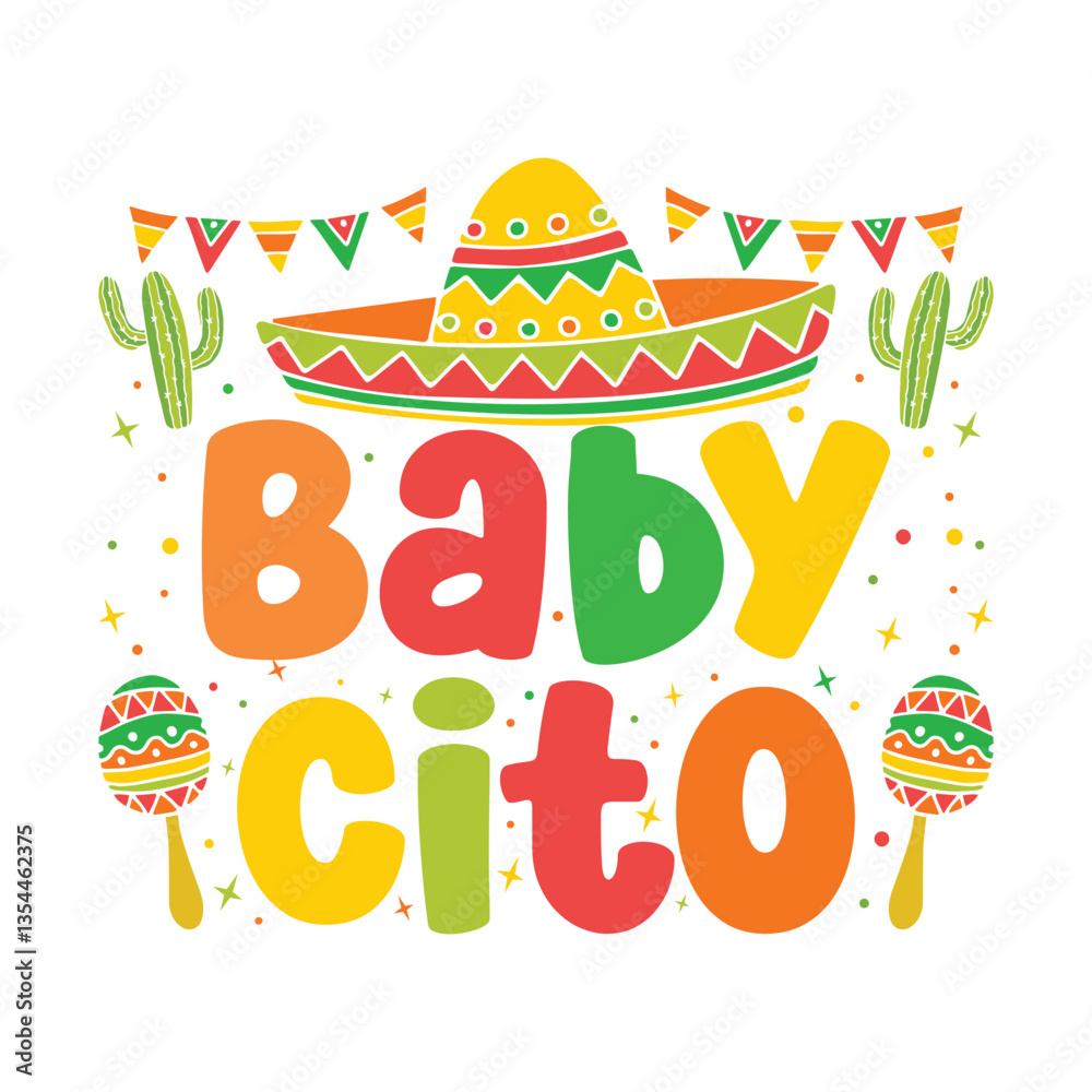 Fototapeta premium Cinco de mayo baby cito Mexico Fiesta, Cinco de mayo family Mexico Fiesta