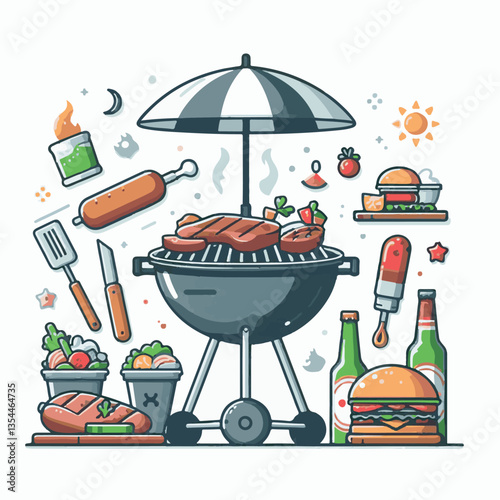 bbq, food, barbecue, grill, party, cooking, meat, picnic, grilling, summer, meal, grilled, cook, beef, cookout, hot, background, barbeque, steak, fire, backyard, pork, flame, delicious, smoke, outdoor