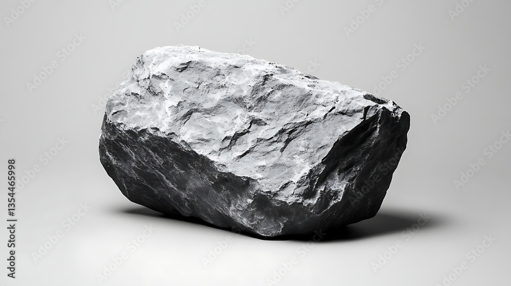 Fototapeta premium a large rock on a white background