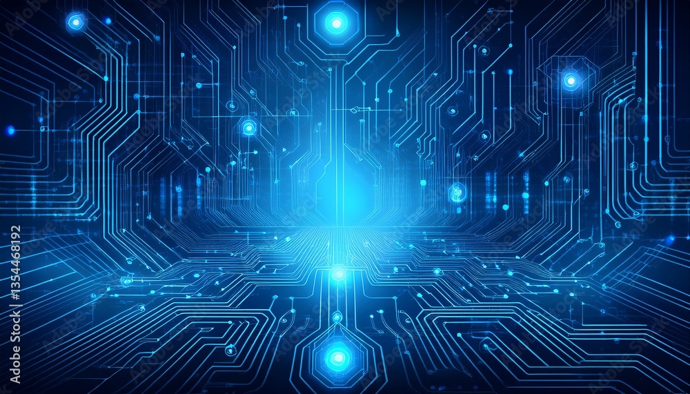 Obraz premium close up circuit board technology concept background