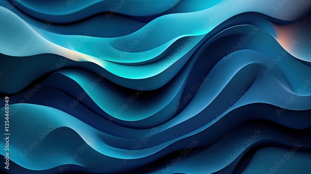 Obraz premium Abstract 3D wavy background design