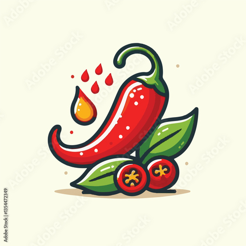 food, red, chili, hot, spicy, spice, pepper, vegetable, chilli, fresh, isolated, vector, background, ingredient, mexican, cuisine, organic, cooking, cayenne, taste, heat, flavor, healthy, white, papri