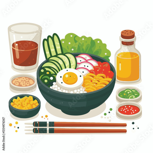 bibimbap, asian, cuisine, meal, healthy, delicious, food, rice, gourmet, korean food, vegetable, cooking, dinner, fresh, colorful, bowl, lunch, traditional, dish, egg, beef, spicy, korean, carrot, mea