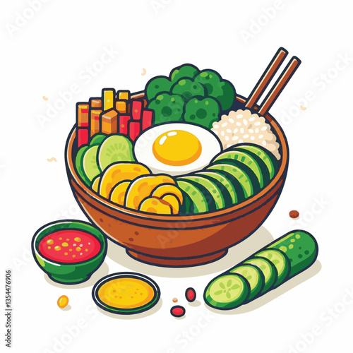 bibimbap, asian, cuisine, meal, healthy, delicious, food, rice, gourmet, korean food, vegetable, cooking, dinner, fresh, colorful, bowl, lunch, traditional, dish, egg, beef, spicy, korean, carrot, mea