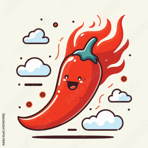 food, red, chili, hot, spicy, spice, pepper, vegetable, chilli, fresh, isolated, vector, background, ingredient, mexican, cuisine, organic, cooking, cayenne, taste, heat, flavor, healthy, white, papri