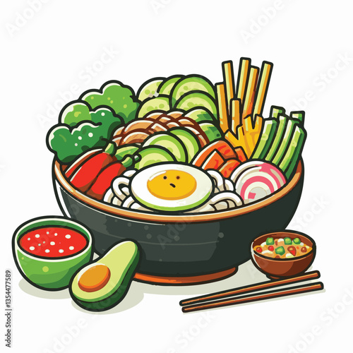 bibimbap, asian, cuisine, meal, healthy, delicious, food, rice, gourmet, korean food, vegetable, cooking, dinner, fresh, colorful, bowl, lunch, traditional, dish, egg, beef, spicy, korean, carrot, mea