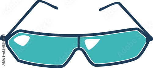 Fashion eyewear accessory vector illustration