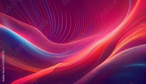 beautiful colorful line waves background, graphic resource