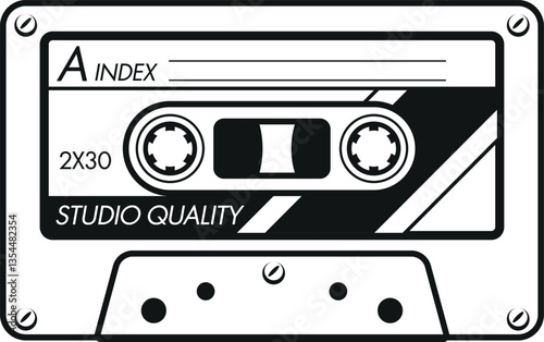 Stereo music cassette studio quality