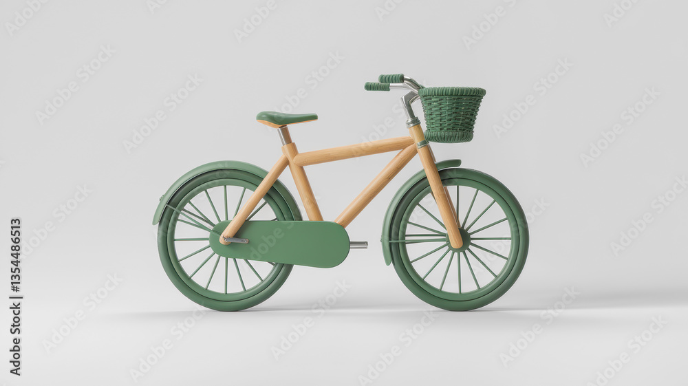 Minimal Green Bicycle Icon in Flat Style for Eco Transport or Urban Mobility Design Minimal Green Bicycle Icon in Flat Style for Eco Transport or Urban Mobility Design