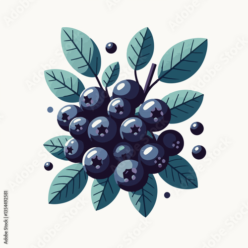 chokeberry, nature, leaf, plant, aronia, berry, fruit, black, ripe, branch, food, green, fresh, healthy, natural, garden, background, nutrition, organic, bush, berries, autumn, raw, closeup, leaves, h