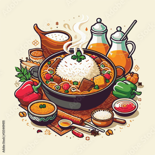 chicken, dinner, spicy, indian, cuisine, dish, asian, basmati, rice, meat, food, lunch, background, biryani, cooked, delicious, healthy, meal, india, restaurant, arabic, cooking, homemade, isolated, t