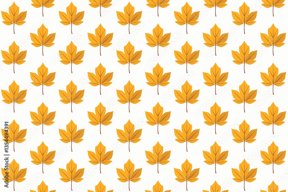 A seamless pattern of yellow leaves. A seamless pattern of yellow leaves.