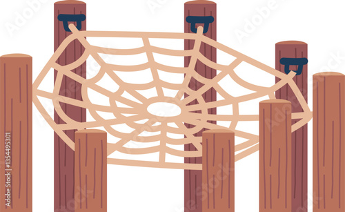 Ropes web for children playground