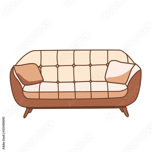 Stylish Illustrated Sofa Design