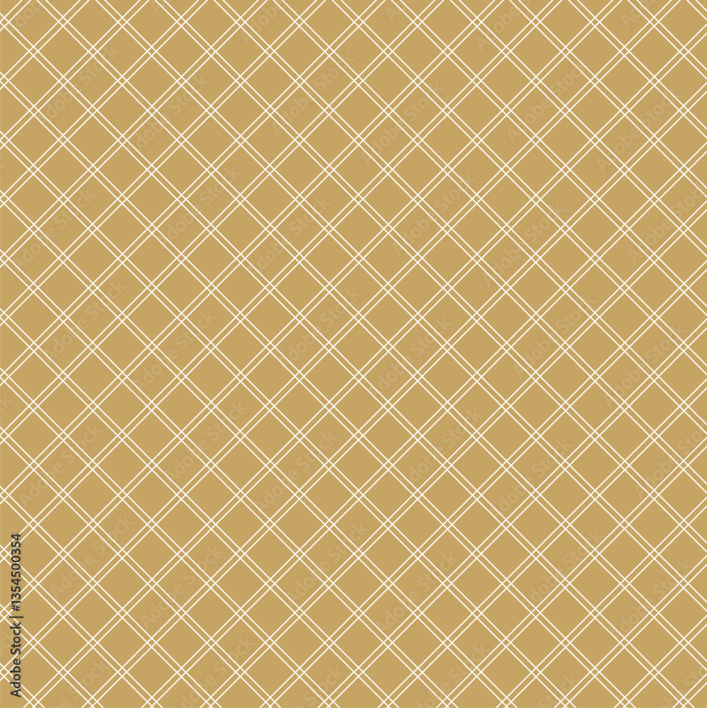 Abstract geometric pattern with squares, crosses, stripes, lines. Seamless vector background. White and gold ornament. Modern reticulated graphic design. Abstract geometric pattern with squares, crosses, stripes, lines. Seamless vector background. White and gold ornament. Modern reticulated graphic design.
