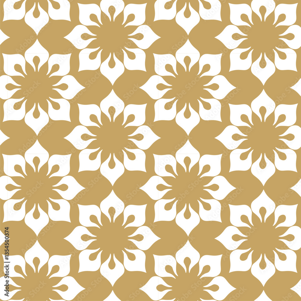 Abstract geometric pattern with squares, crosses, stripes, lines. Seamless vector background. White and gold ornament. Modern reticulated graphic design. Abstract geometric pattern with squares, crosses, stripes, lines. Seamless vector background. White and gold ornament. Modern reticulated graphic design.