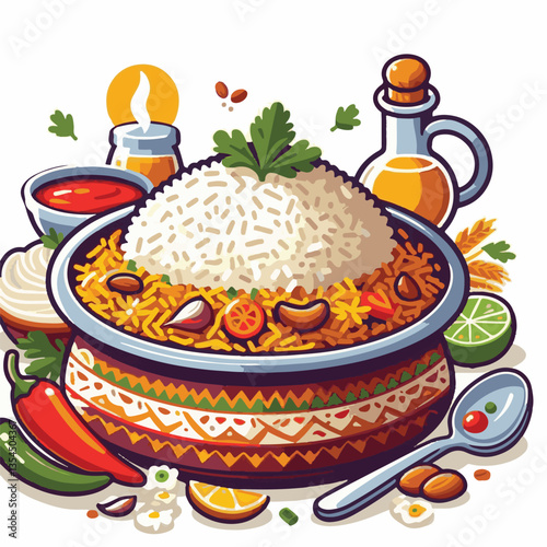 chicken, dinner, spicy, indian, cuisine, dish, asian, basmati, rice, meat, food, lunch, background, biryani, cooked, delicious, healthy, meal, india, restaurant, arabic, cooking, homemade, isolated, t