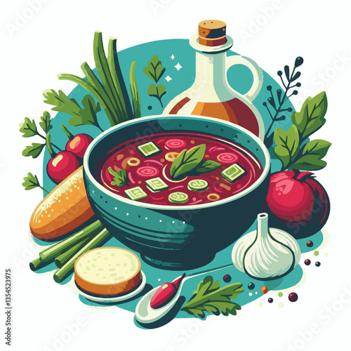 soup, food, borscht, bowl, ukrainian, dish, lunch, dinner, vegetable, beet, cream, cuisine, borsch, beetroot, red, meat, traditional, healthy, meal, homemade, hot, gourmet, plate, garlic, tasty, cooki