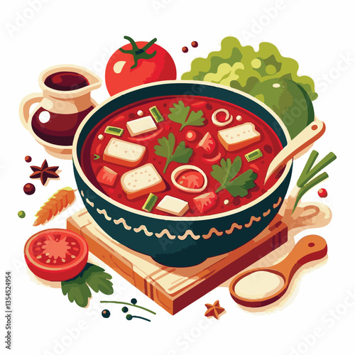 soup, food, borscht, bowl, ukrainian, dish, lunch, dinner, vegetable, beet, cream, cuisine, borsch, beetroot, red, meat, traditional, healthy, meal, homemade, hot, gourmet, plate, garlic, tasty, cooki