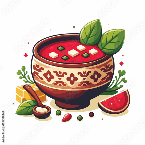 soup, food, borscht, bowl, ukrainian, dish, lunch, dinner, vegetable, beet, cream, cuisine, borsch, beetroot, red, meat, traditional, healthy, meal, homemade, hot, gourmet, plate, garlic, tasty, cooki