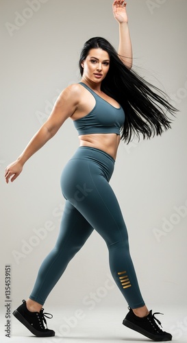 Female fitness model. Generative AI