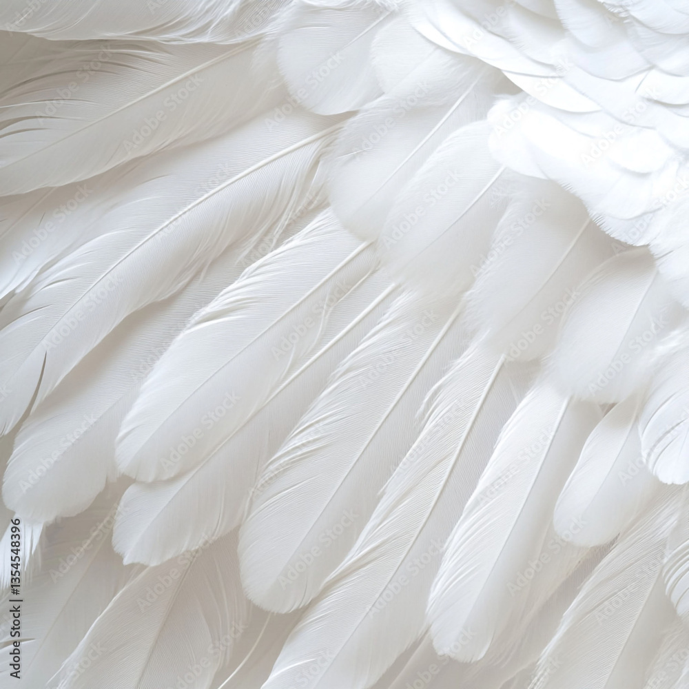 Obraz premium white feathers background