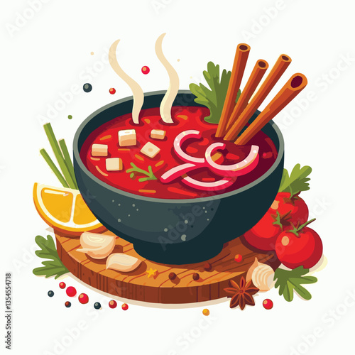 soup, food, borscht, bowl, ukrainian, dish, lunch, dinner, vegetable, beet, cream, cuisine, borsch, beetroot, red, meat, traditional, healthy, meal, homemade, hot, gourmet, plate, garlic, tasty, cooki