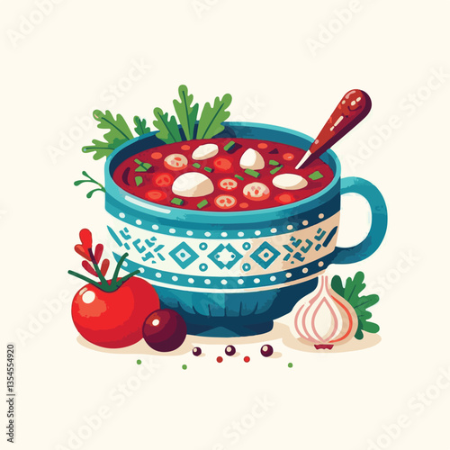 soup, food, borscht, bowl, ukrainian, dish, lunch, dinner, vegetable, beet, cream, cuisine, borsch, beetroot, red, meat, traditional, healthy, meal, homemade, hot, gourmet, plate, garlic, tasty, cooki
