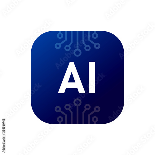 AI sign, Artificial intelligence sign