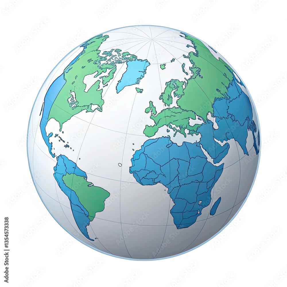 globe on white background globe on white background