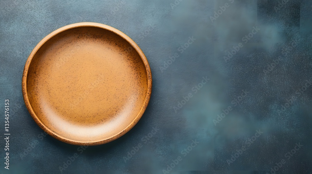Handcrafted Ceramic Plate with Patterns in Earthy Color Palette for Rustic Dining Concept Handcrafted Ceramic Plate with Patterns in Earthy Color Palette for Rustic Dining Concept