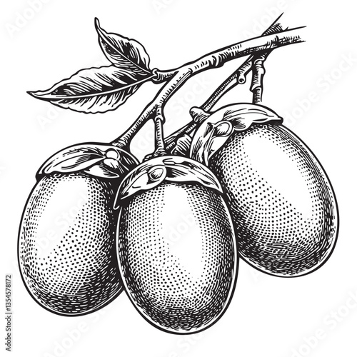 Vibrant EPS of decorated eggs draped from springtime branches