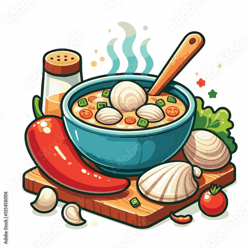 food, chowder, delicious, soup, clam, bowl, dinner, gourmet, potato, cream, meal, seafood, lunch, healthy, shellfish, creamy, fresh, cuisine, parsley, spoon, dish, milk, white, hot, american, bread, c