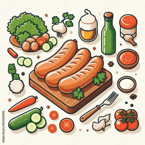 bratwurst, food, delicious, sausage, meat, grilled, meal, lunch, cooked, traditional, barbecue, beef, pork, grill, dinner, german, cooking, eat, bbq, hot, grilling, cuisine, wurst, roasted, bavarian, 