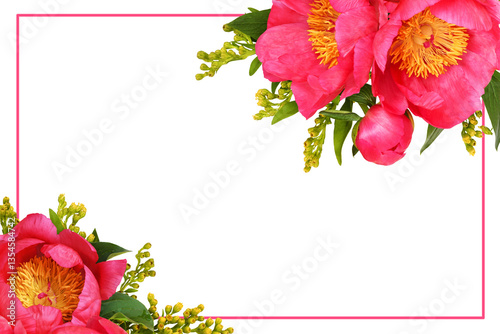 Coral peonies and yellow so...