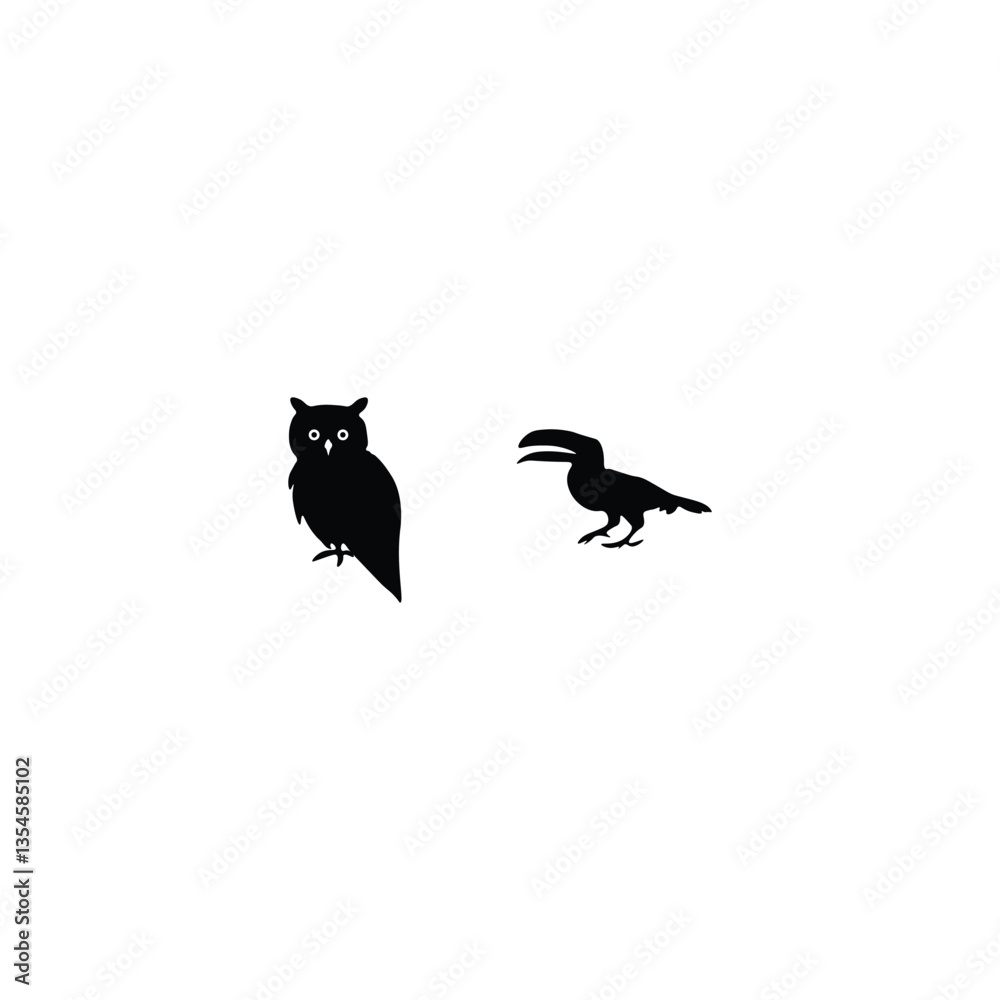 Fototapeta premium Animals silhouette 