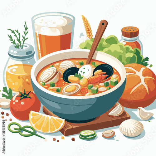 food, chowder, delicious, soup, clam, bowl, dinner, gourmet, potato, cream, meal, seafood, lunch, healthy, shellfish, creamy, fresh, cuisine, parsley, spoon, dish, milk, white, hot, american, bread, c