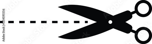 Minimalist Scissors icon vector illustration