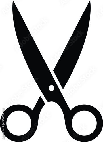Minimalist Scissors icon vector illustration