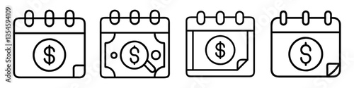 payday loan icon, payday loan line art - simple line art of payday loan, perfect for payday loan logos and icons