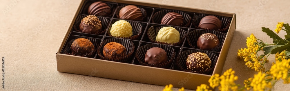 Chocolate Gift Box Assorted Truffles for Special Occasions Chocolate Gift Box Assorted Truffles for Special Occasions