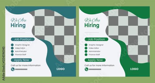  We are hiring job vacancy social media banner design
